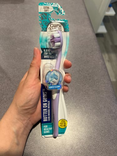 Customer photo review of Butter on Gums Toothbrush  (1 Pack)