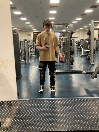 Customer photo review of Jesus Is King Oversized Tee - Desert Brown