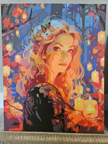 Customer photo review of Victorian Magic (Paint by Numbers)