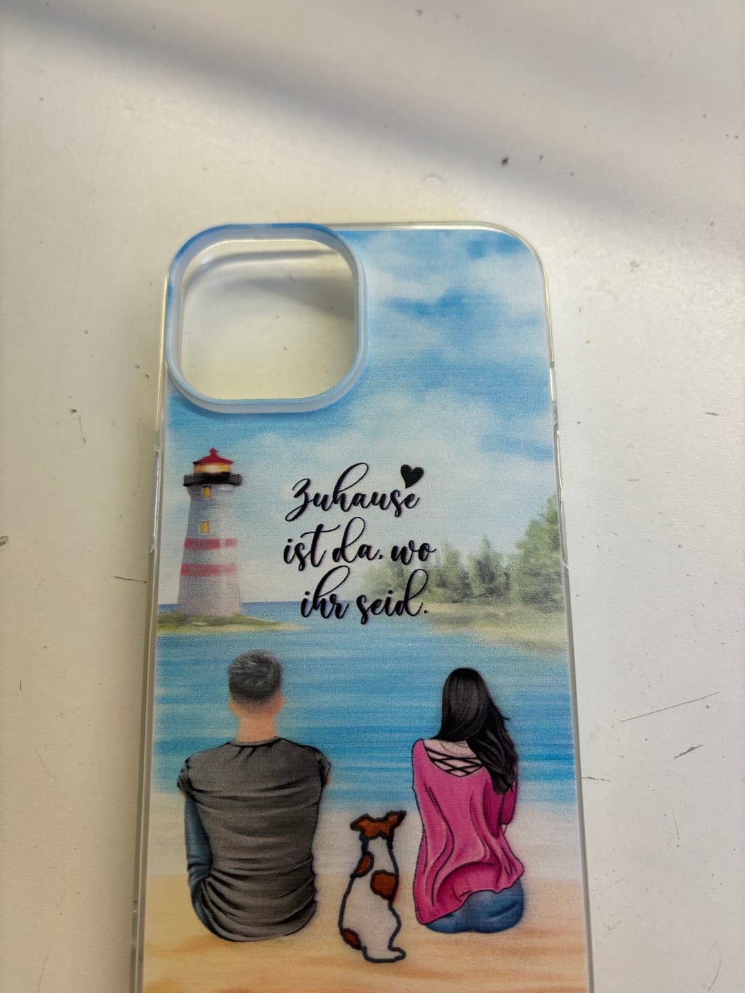 Customer photo review of Unterwegs mit Haustier Pärchen - Individuelle Handyhülle