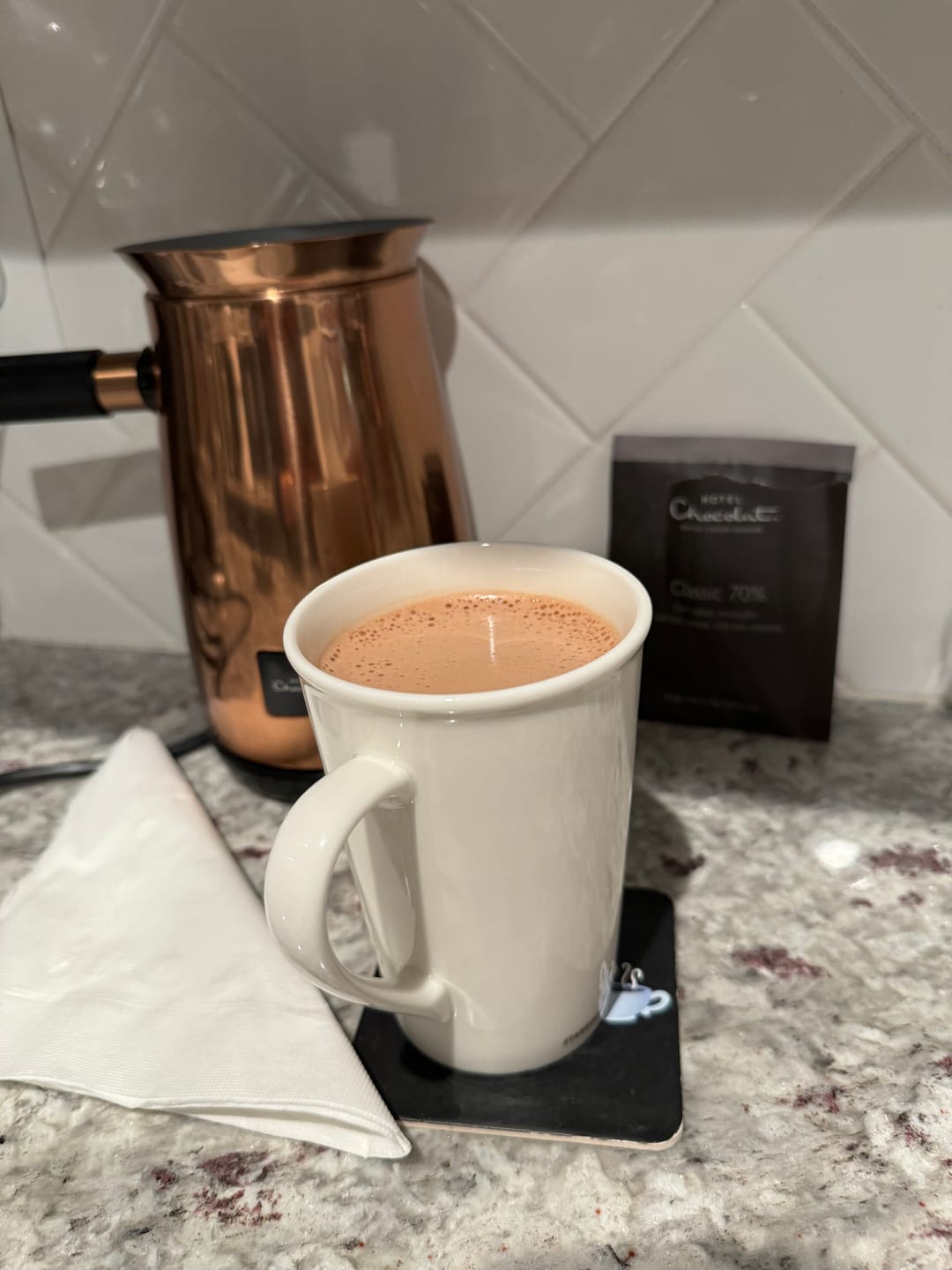 Customer photo review of Classic 70% Hot Chocolate Flakes