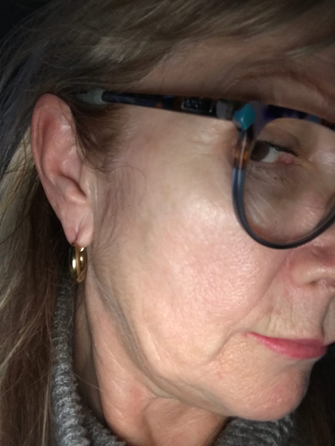 Customer photo review of Chubby Hoop Earrings