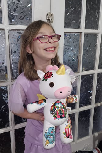 Customer photo review of Candy the Unicorn