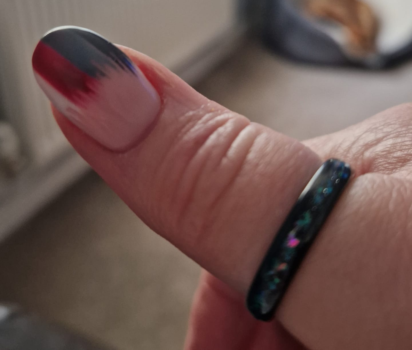 Customer photo review of The Black Opal 4mm Wonder Ring