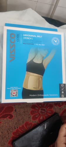Customer photo review of Abdominal Belt (8") |Supports the Weak Abdominal Muscles to Relieve Pain (Beige)