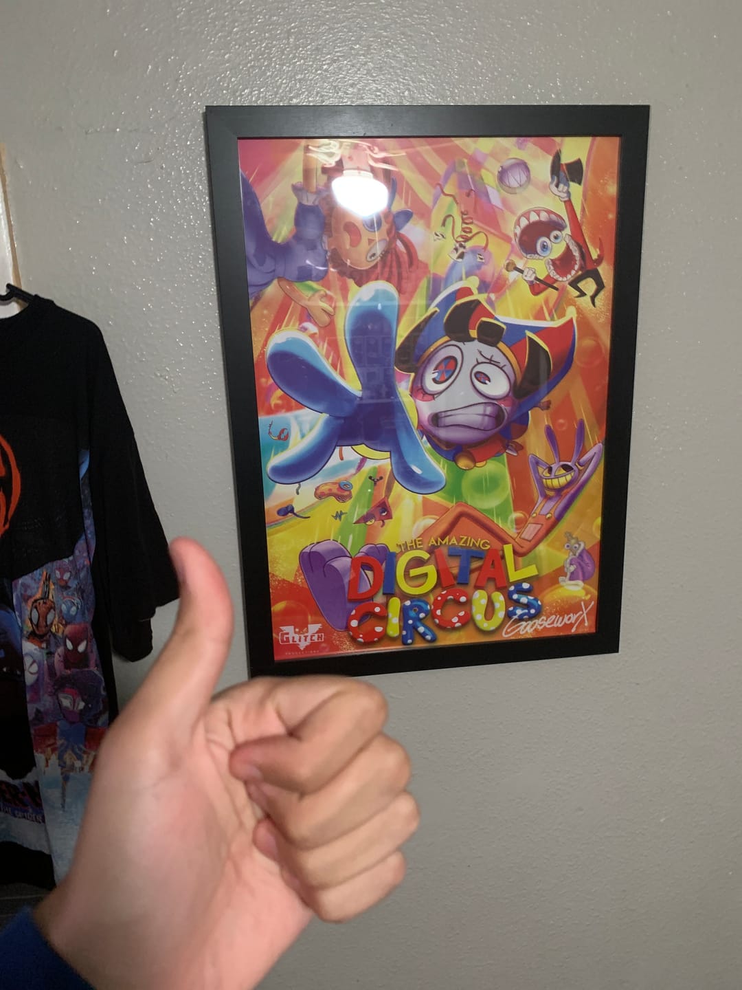 Customer photo review of The Amazing Digital Circus Poster