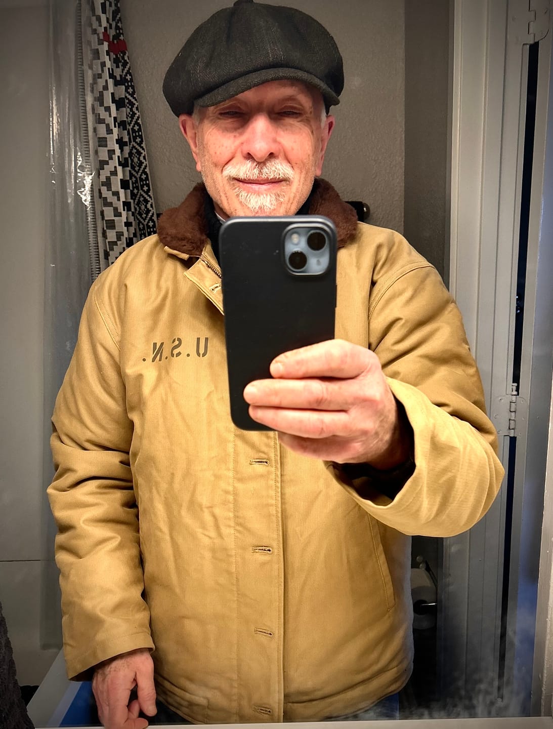 Customer photo review of 1940s US Navy N-1 Deck Jacket - Cost-effective Version