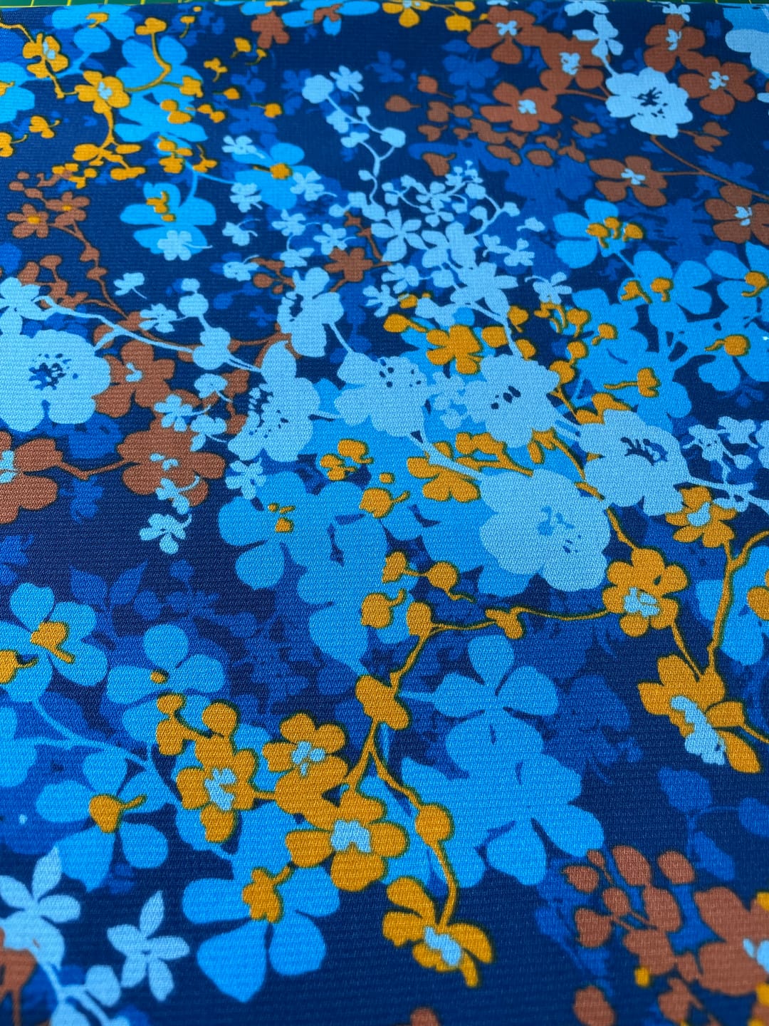 Customer photo review of Blossoming Flowers Polyester Crepe Fabric