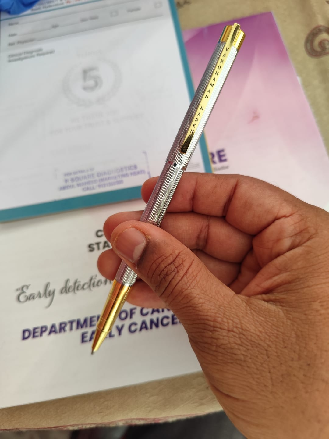 Customer photo review of Personalised Name Pen