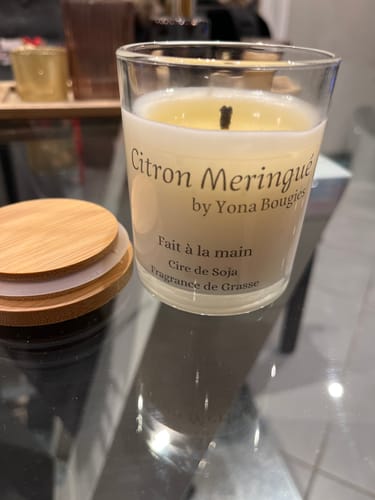 Customer photo review of Bougie 150g Citron Meringué