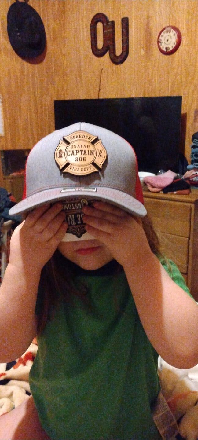 Customer photo review of Custom Maltese Leather Patch Hat