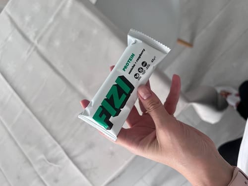 Customer photo review of BATON PROTEINOWY "MATCHA + RASPBERRY"