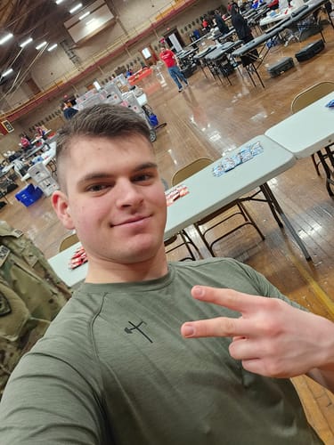 Customer photo review of Lightweight Fitted Tee