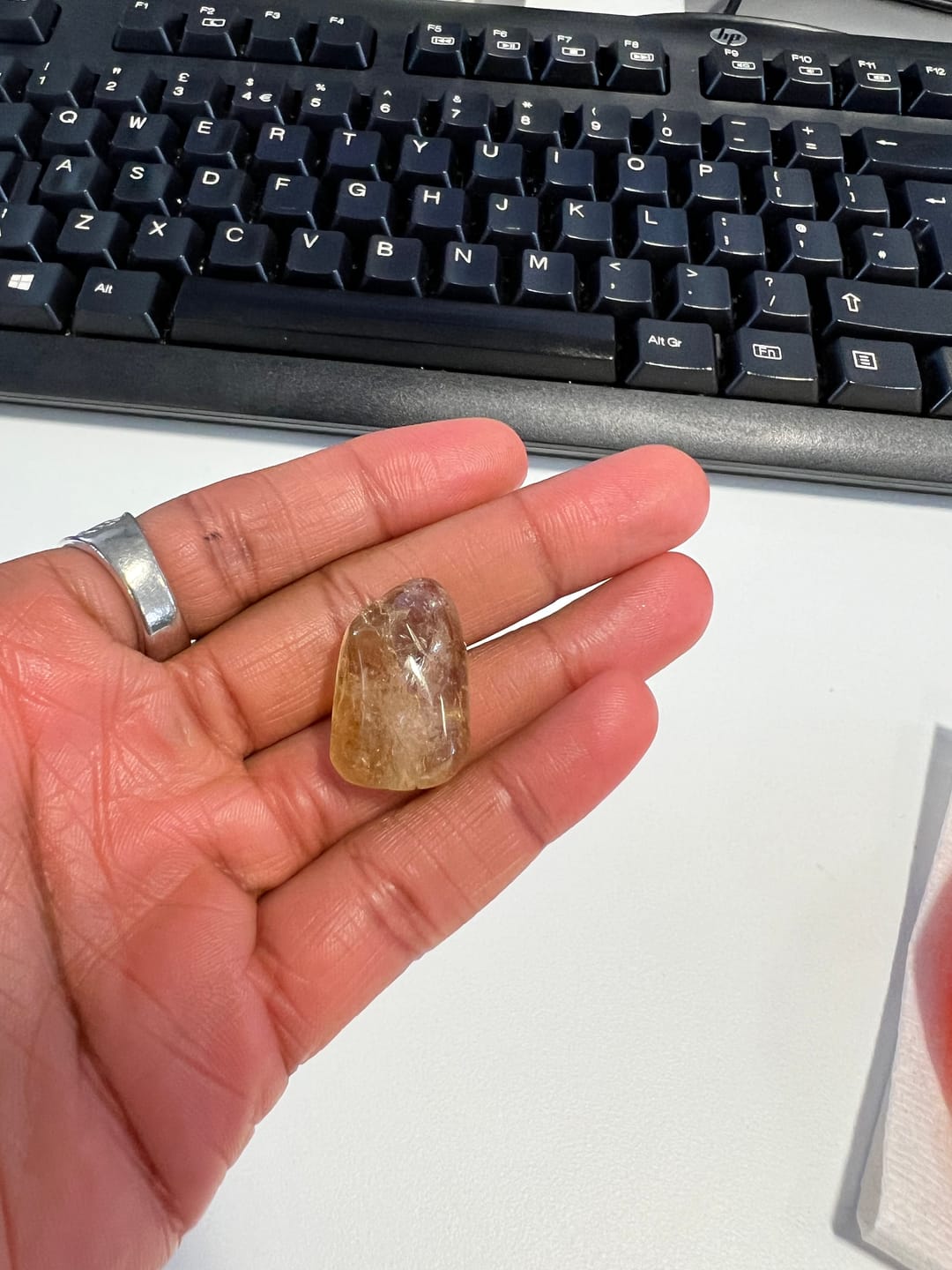 Customer photo review of Natural citrine - Tumblestone