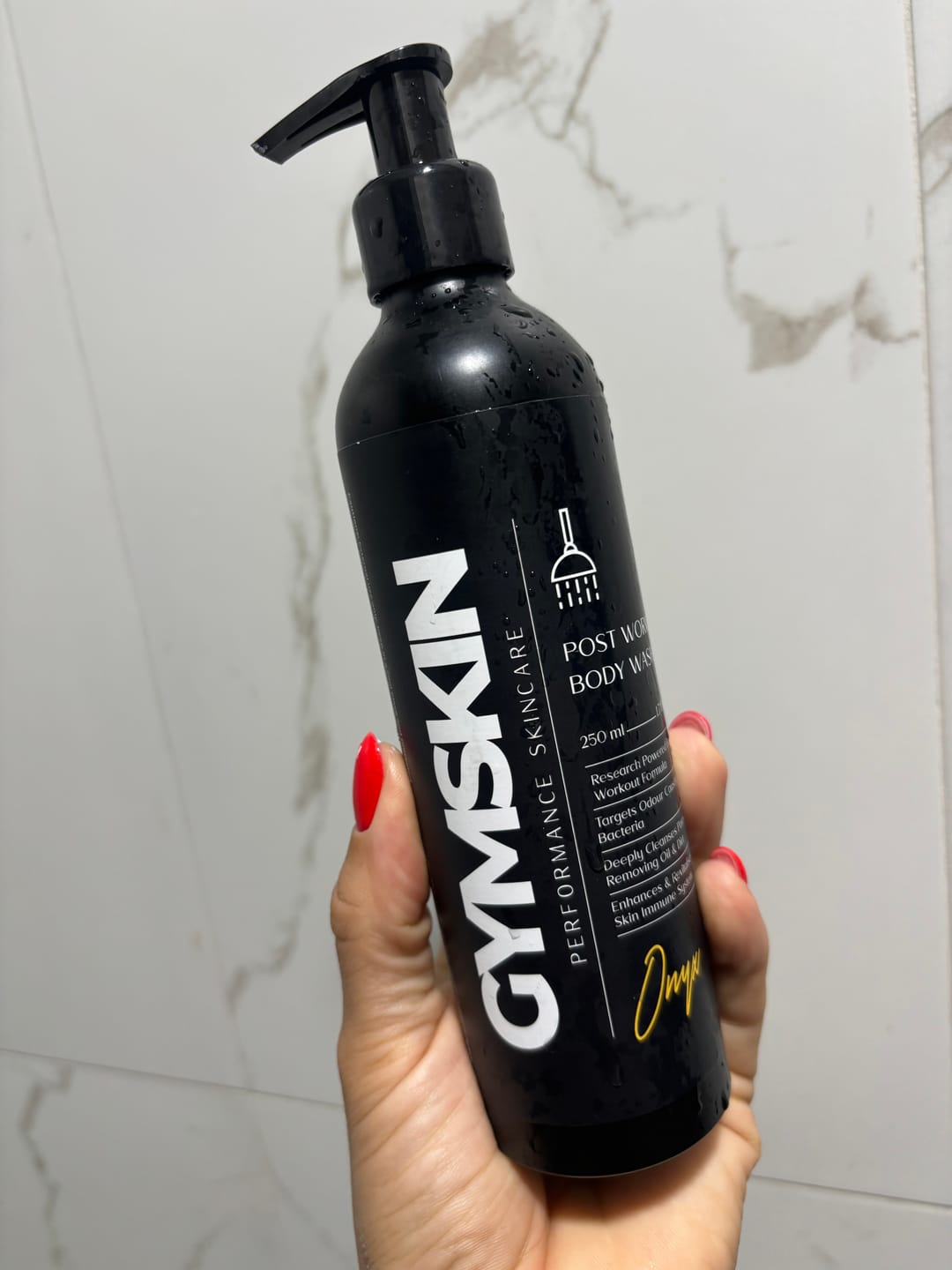 Customer photo review of POST WORKOUT BODY WASH