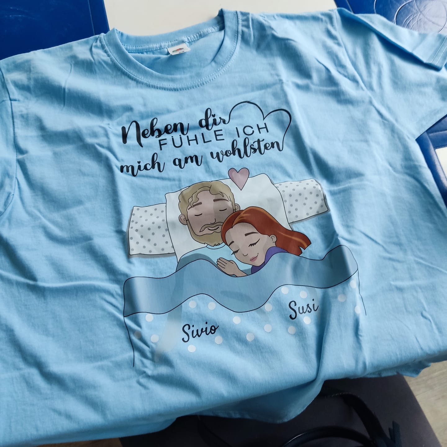 Customer photo review of Schlafmützen - Personalisiertes T-Shirt