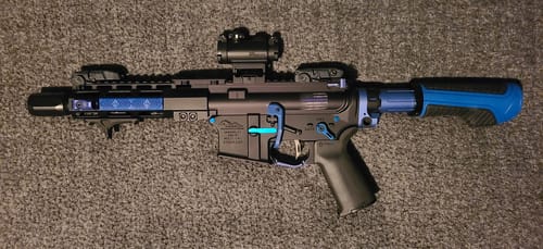 Customer photo review of Non-Slip AR Pistol Rubber Tube Cover Slip Over for Dia 1.25" Tube