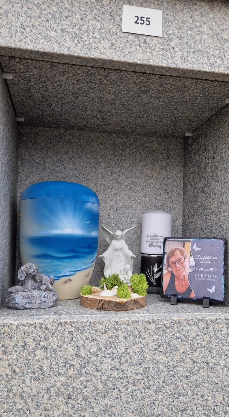 Customer photo review of Du fehlst uns so sehr ... - Individuelle Schieferplatte