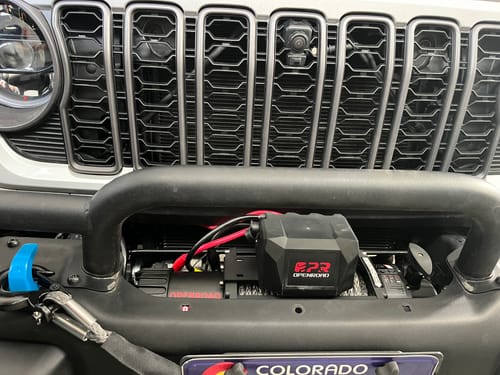 Customer photo review of OPENROAD 12,000lbs Winch with Synthetic Rope-Panther Series 3S