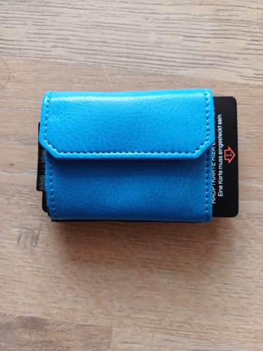 Customer photo review of Nano Boy Pocket with leather coin pocket