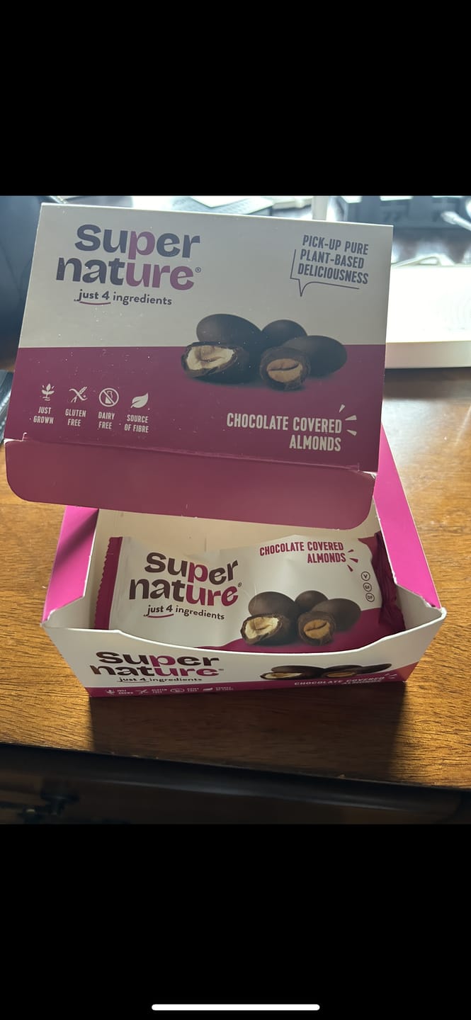 Customer photo review of Chocolate Covered Almonds