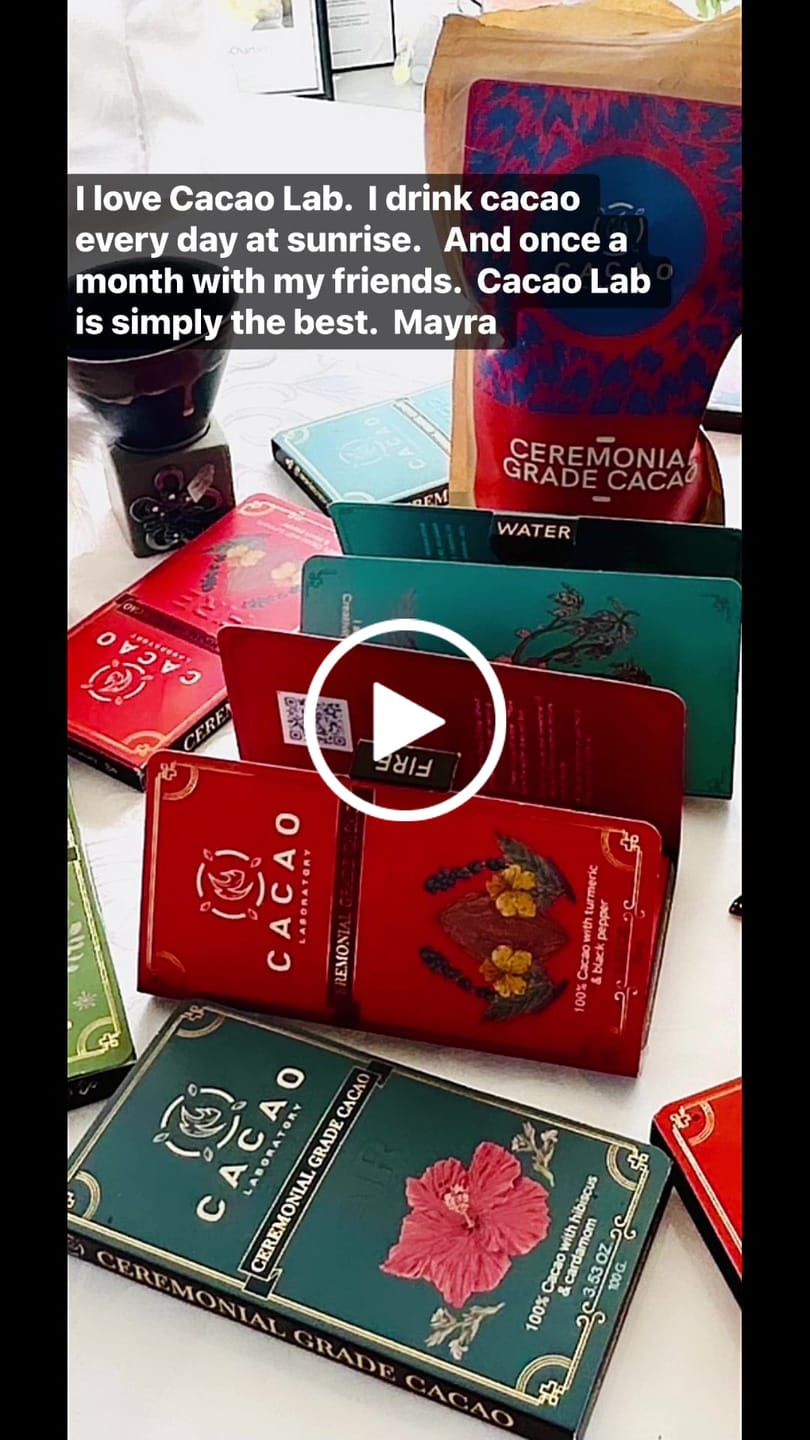 Customer video review of Sacred Element Ceremonial Cacao Blends Variety Box (4 bars – 3.5 oz each)