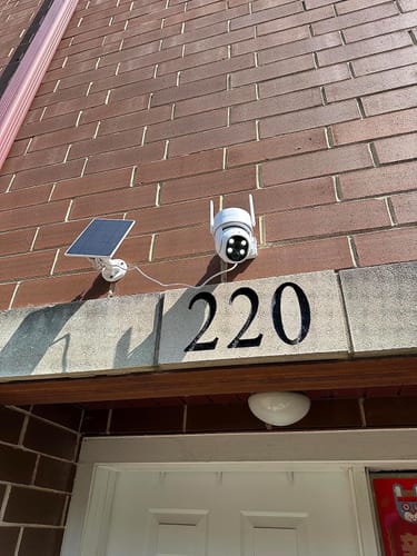 Customer photo review of LITLAMP™ 🎥Smart Wireless Solar Surveillance Camera