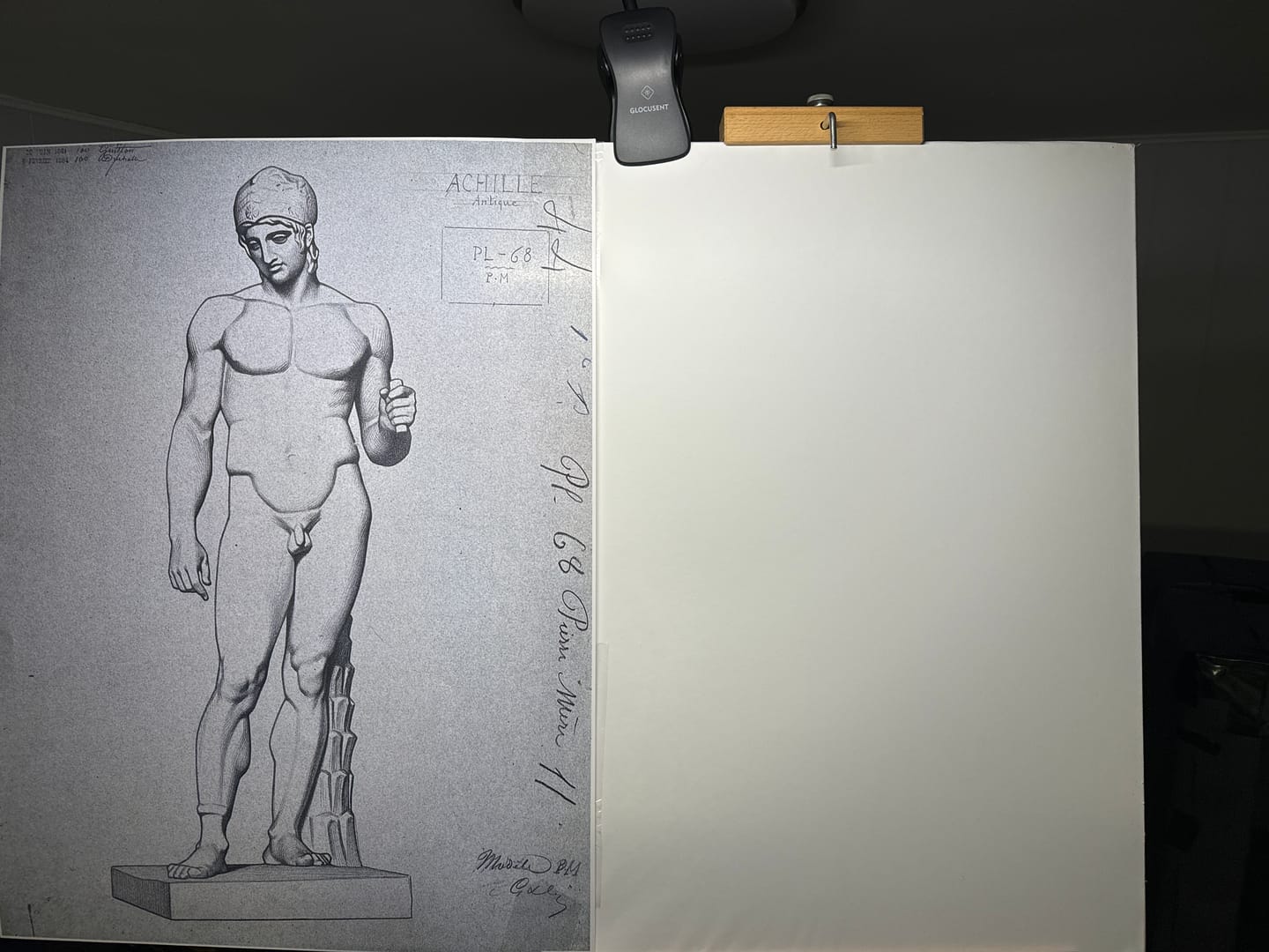 Customer photo review of Bargue Plate 1, 66. Two Knights (Deux Cavaliers)