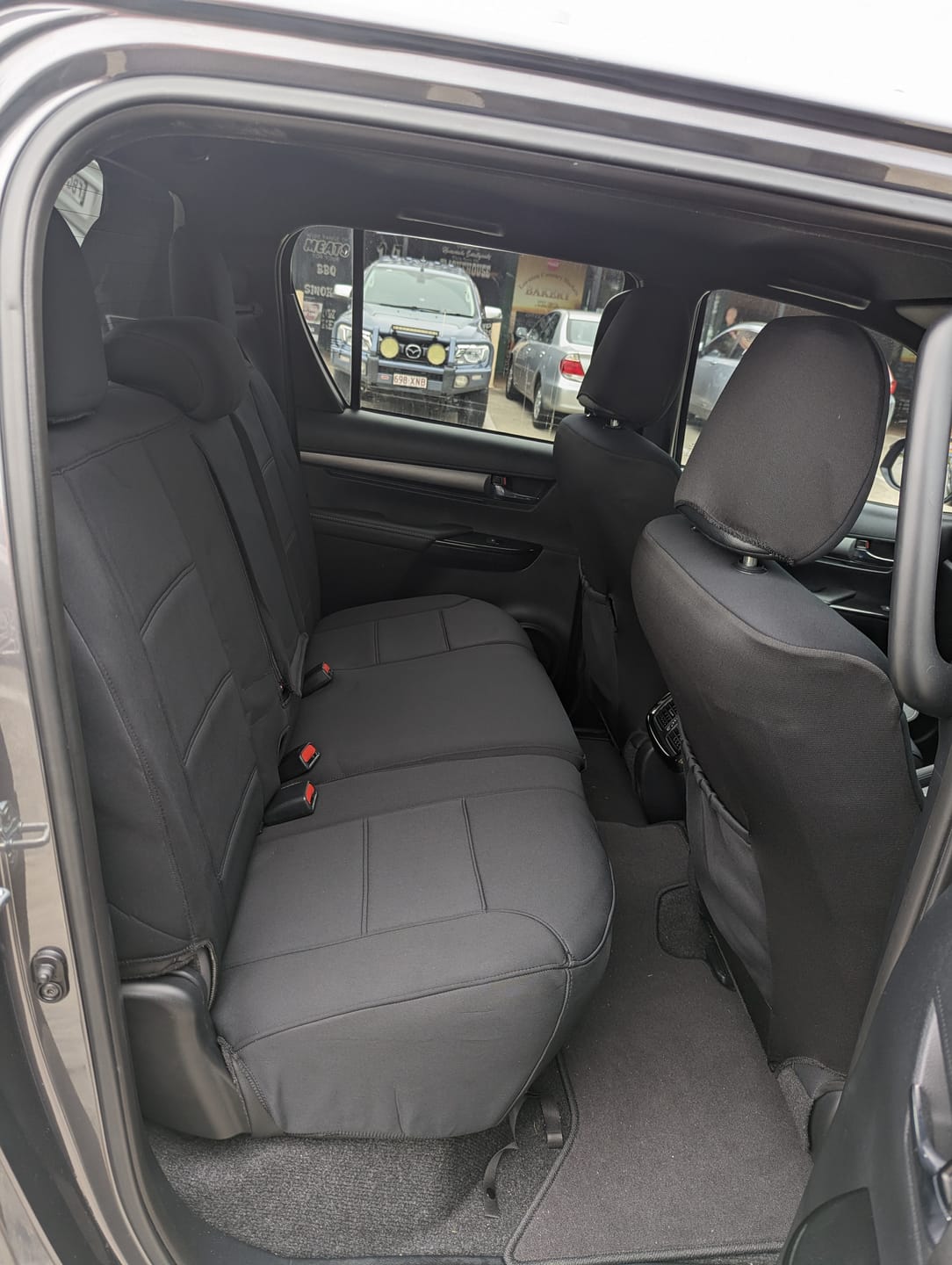 Customer photo review of Sharkskin Seat Covers for Toyota Hilux SR / SR5 (07/2015-ON)