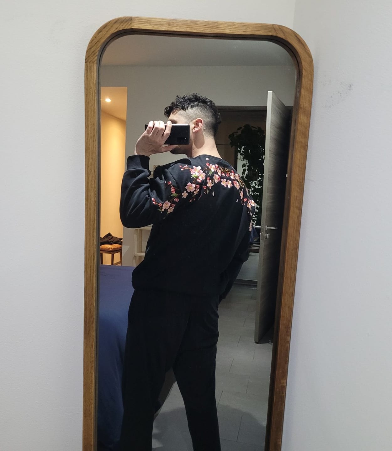 Customer photo review of Sakura Embroidered Sweatshirt