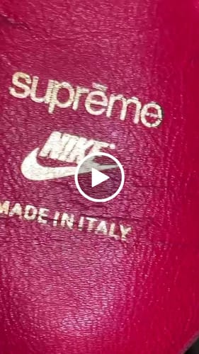 Customer video review of Supreme x Air Max 95 Lux 'Gym Red'