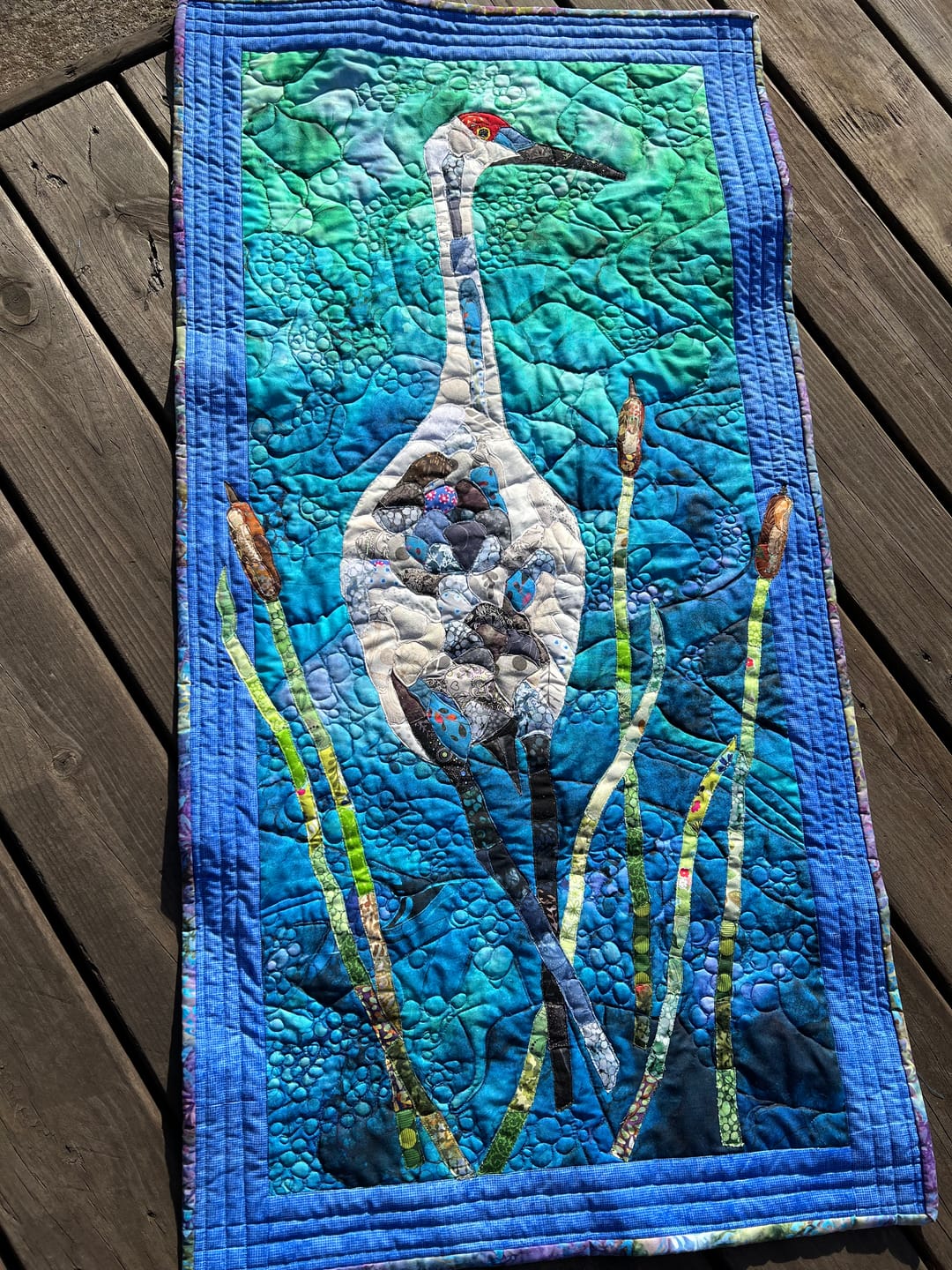 Customer photo review of BOOK: Take Flight~Fun with Textile Collage