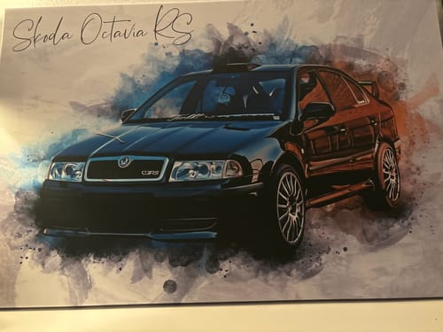 Customer photo review of Dein Auto im Aquarell-Stil | Geschenk für Autoliebhaber