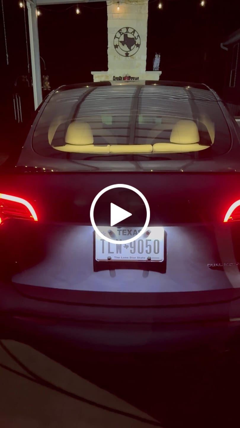 Customer video review of TPARTS Trunk LED Strip for Tesla Model Y