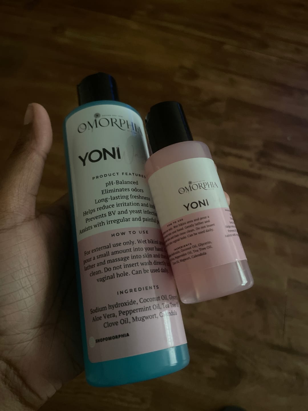 Customer photo review of Yoni Wash + Yoni Oil