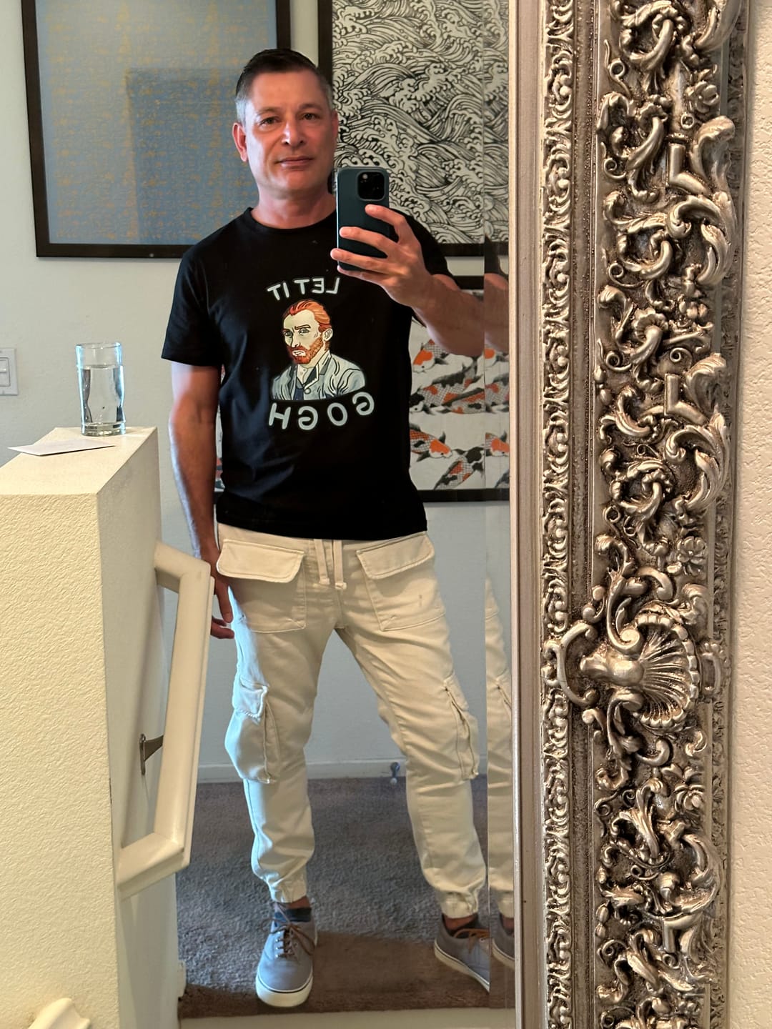 Customer photo review of Let it Gogh T-shirt