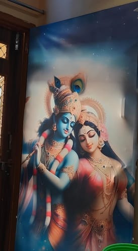 Customer photo review of Lord Govind Radhe Door Covers