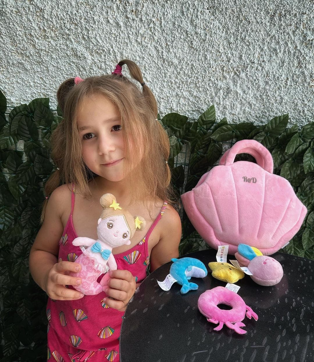Customer photo review of Personnalisée Premier Ensemble de Jouet Sonore en Peluche de Sirène Fantastique pour Bébé