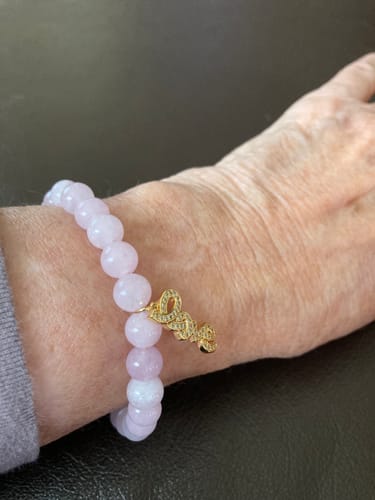 Customer photo review of The Great Commandment: Love Bracelet —Kunzite