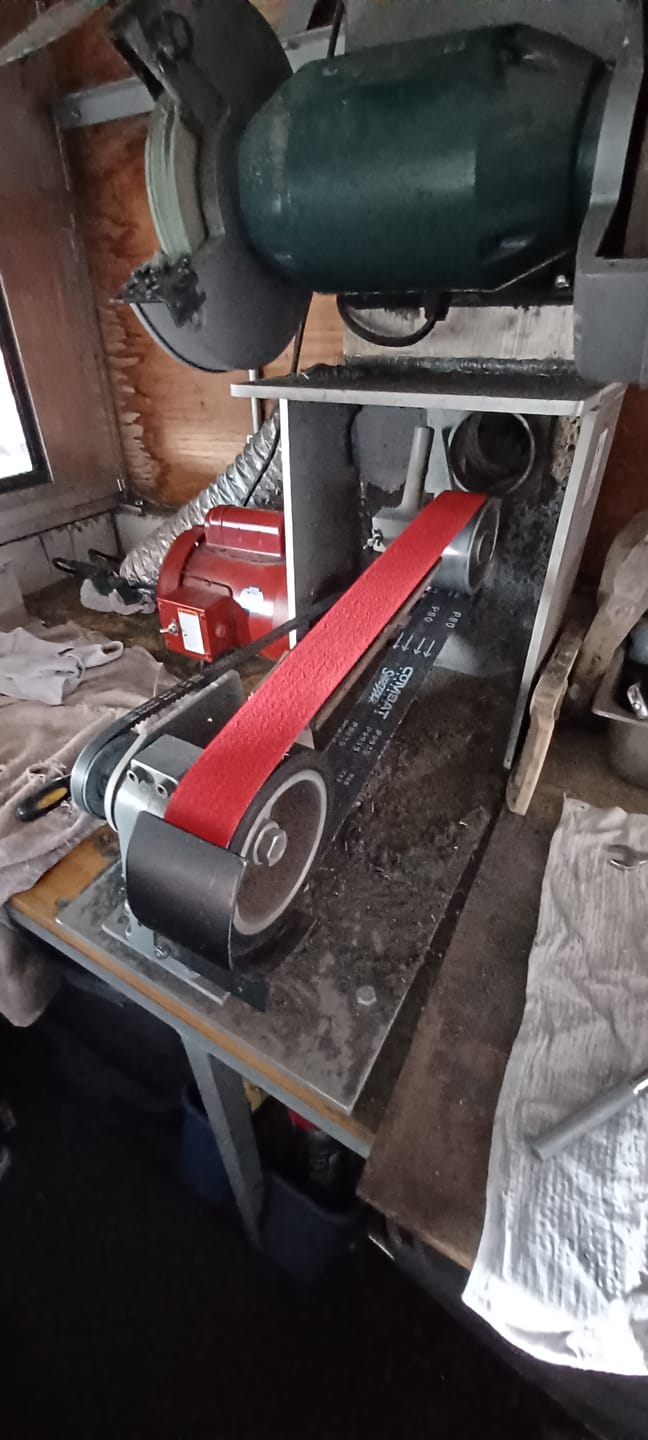 Customer photo review of 2" x 48" Sanding Belts for Stock Removal