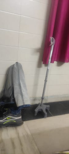 Customer photo review of Avanti L Shape Tripod Stick for Physically Challeged | Light Weight & Adjustable Height (Grey)