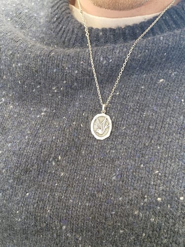 Customer photo review of Homebound Necklace (Double Sided)
