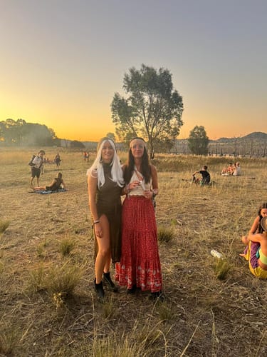 Customer photo review of Hoodie sleeveless slit hollow out self tie cowl neck maxi dress