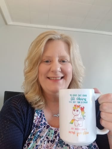 Customer photo review of Sprinkle Tits Unicorn Coffee Mug