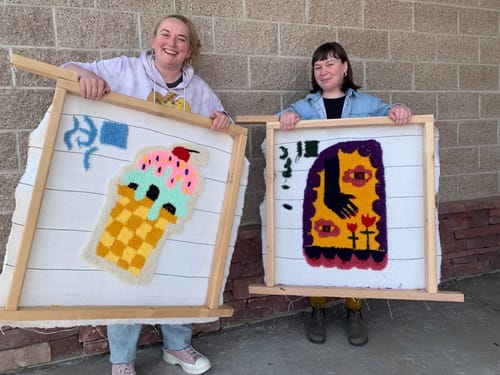 Customer photo review of Tuft Love Group Tufting Classes (Superior, CO)