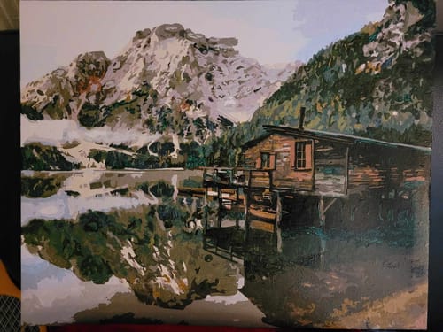 Customer photo review of Malen nach Zahlen - Pragser Wildsee in Dolomiten-Italien (Südtirol)