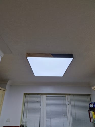 Customer photo review of Modern Rectangle LED Flush Mount Ceiling Light