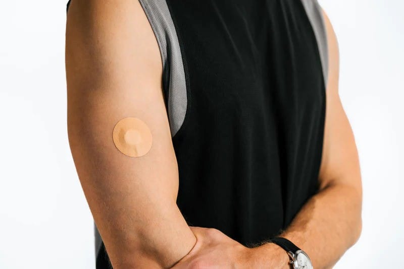 Customer photo review of Skin Grip MAX Freestyle Libre 3 Patches