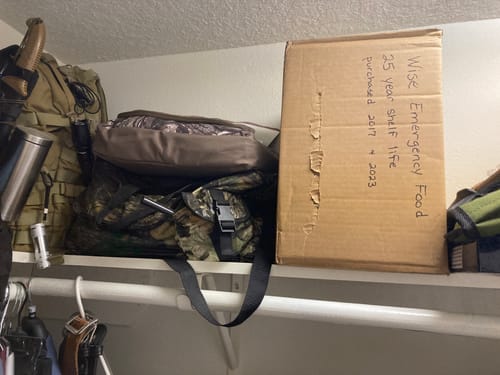 Customer photo review of 16 Serving Emergency Food Supply - Favorites Box