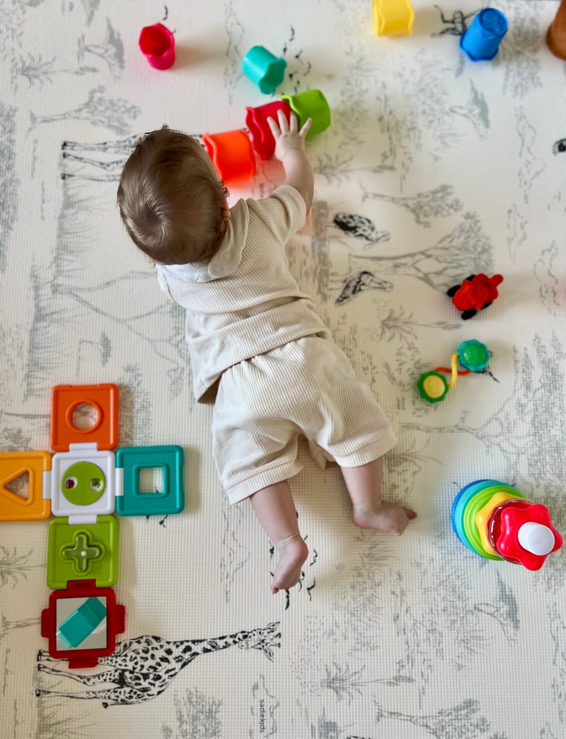 Customer photo review of Safari Toile/ Dune Play Mat